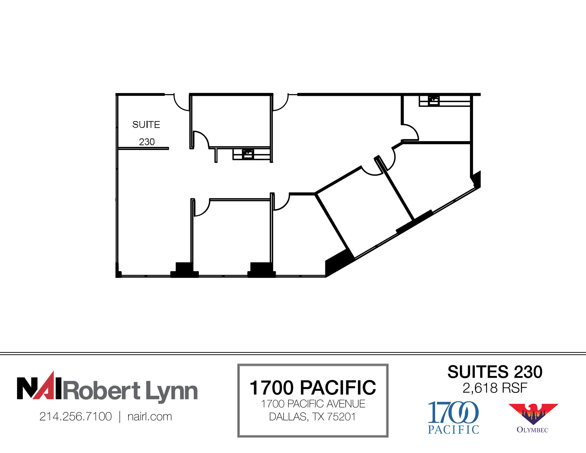 1700 Pacific Ave, Dallas, TX à louer Plan d  tage- Image 1 de 2