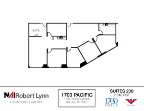 1700 Pacific Ave, Dallas, TX à louer Plan d  tage- Image 1 de 2