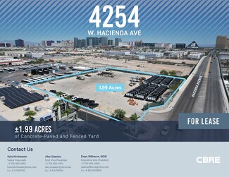 Plus de détails pour 4254 W Hacienda Ave, Las Vegas, NV - Terrain à louer