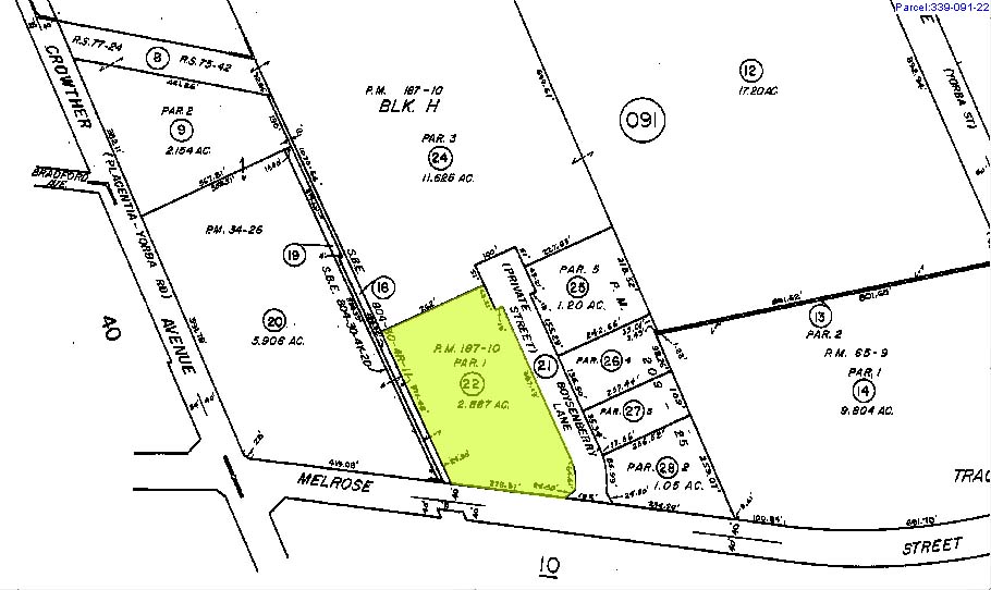 540-544 S Melrose St, Placentia, CA for sale - Plat Map - Image 3 of 12