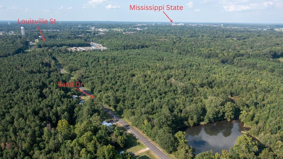 0 E Side Sand Rd, Starkville, MS for sale - Aerial - Image 1 of 11