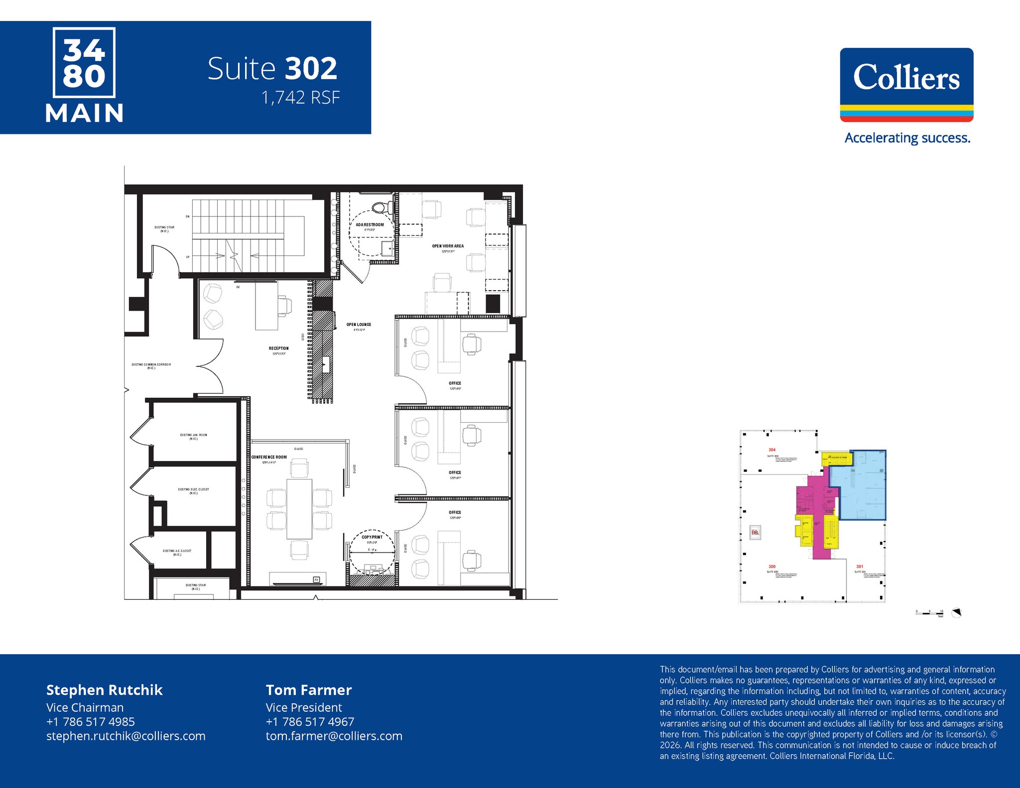 3480 Main Hwy, Coconut Grove, FL à louer Plan d’étage- Image 1 de 1