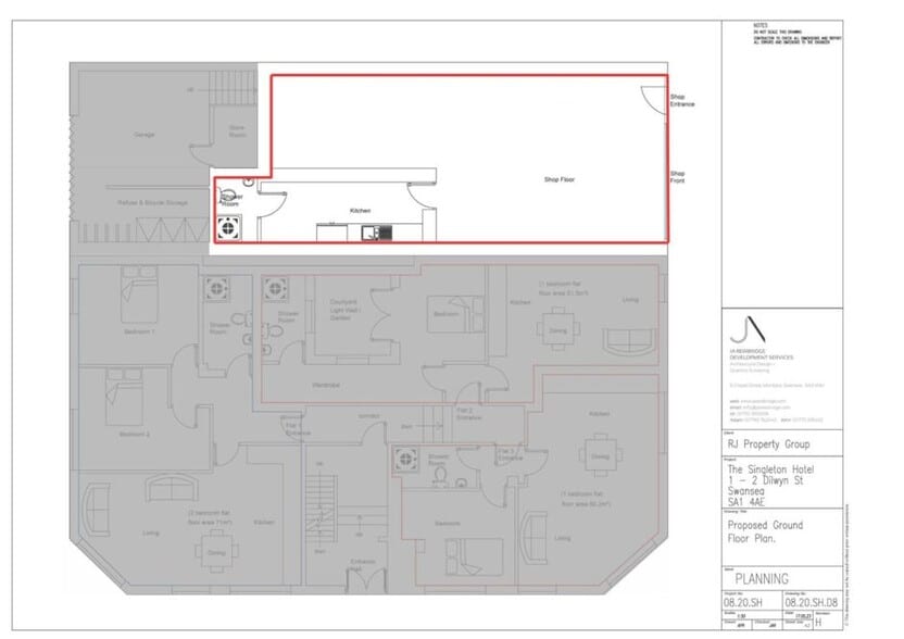 3 Dillwyn St, Swansea for lease - Floor Plan - Image 3 of 3