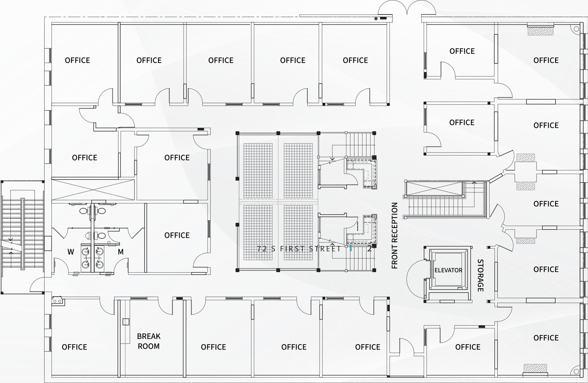 66-72 S 1st St, San Jose, CA à louer Plan d’étage- Image 1 de 1
