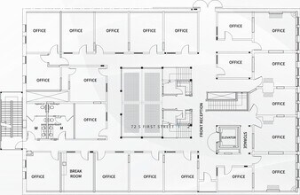 66-72 S 1st St, San Jose, CA à louer Plan d’étage- Image 1 de 1