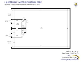2696 NW 31st Ave, Lauderdale Lakes, FL for lease Floor Plan- Image 1 of 1