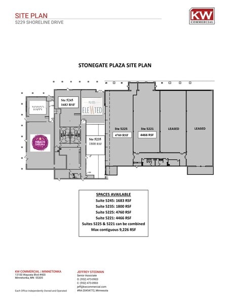 5217-5241 Shoreline Dr, Mound, MN for lease - Site Plan - Image 1 of 6
