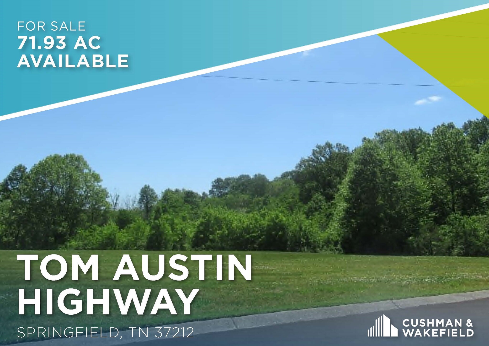 Tom Austin Hwy, Springfield, TN for sale Primary Photo- Image 1 of 2