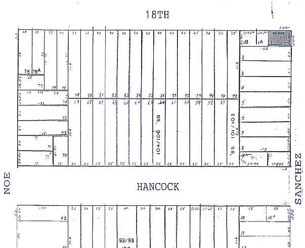 3903 18th St, San Francisco, CA à vendre - Plan cadastral - Image 1 de 1