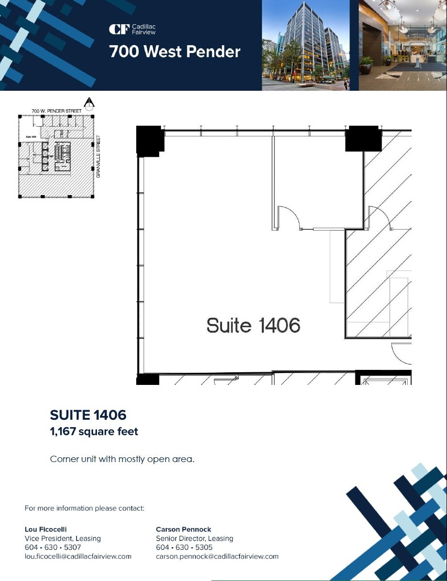 700 W Pender St, Vancouver, BC for lease Floor Plan- Image 1 of 1