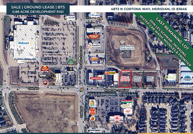 More details for 4873 N Cortona Way, Meridian, ID - Land for Lease