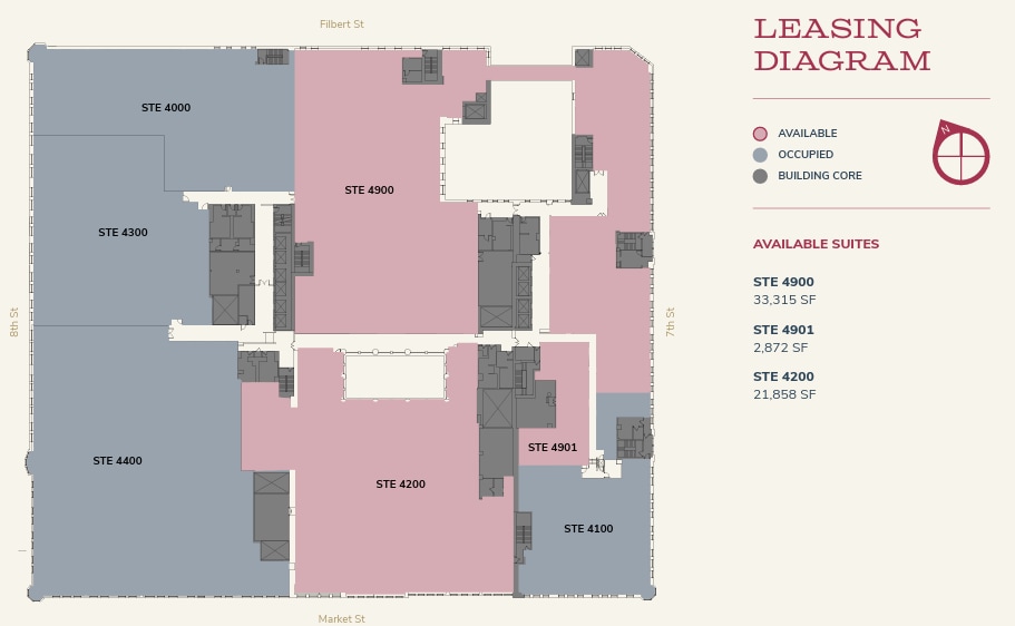 701 Market St, Philadelphia, PA for lease Floor Plan- Image 1 of 1