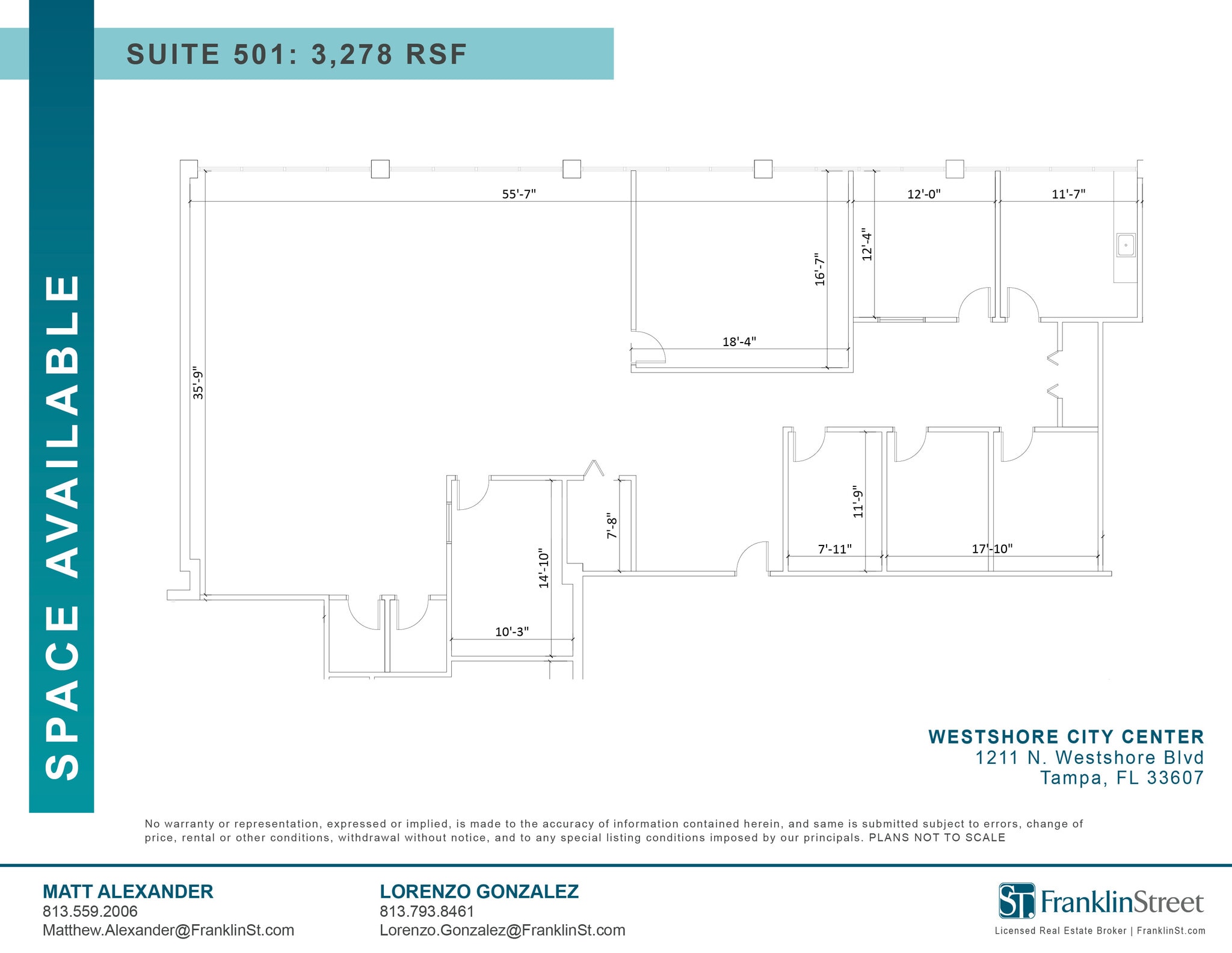 1211 N Westshore Blvd, Tampa, FL à louer Plan d’étage- Image 1 de 1