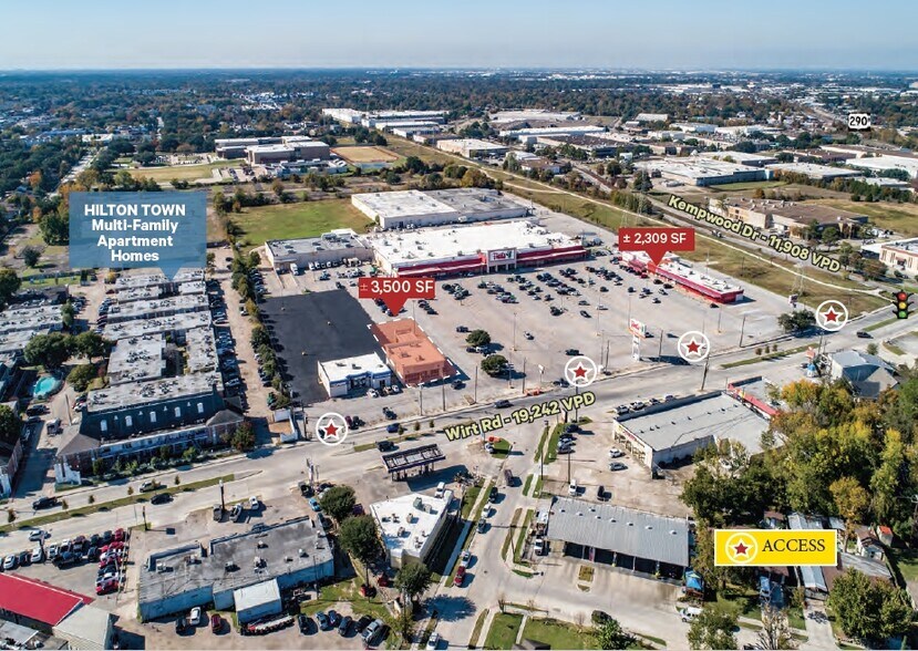 2301-2323 Wirt Rd, Houston, TX à louer - Photo du bâtiment - Image 1 de 7