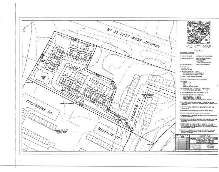 1700 Melrose Ln, Forest Hill, MD à vendre - Plan de site - Image 2 de 3