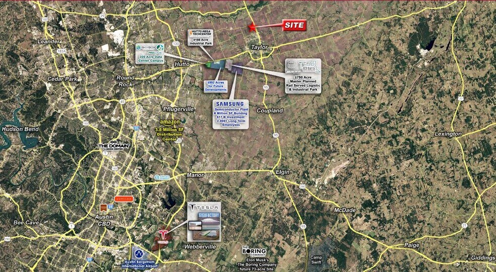 Highway 95 & CR 365, Taylor, TX à vendre - Photo du bâtiment - Image 2 de 2