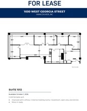 1030 W Georgia St, Vancouver, BC à louer Plan d’étage- Image 1 de 1