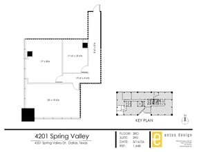 4201 Spring Valley Rd, Dallas, TX à louer Plan d’étage- Image 1 de 2