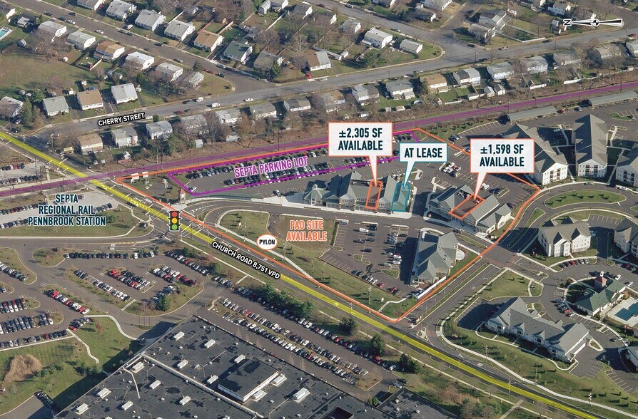 400-450 Pennbrook Pky, Lansdale, PA for lease - Aerial - Image 2 of 3