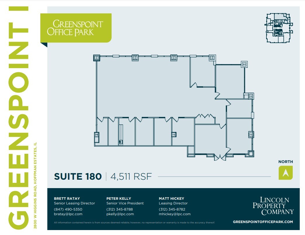 2800 W Higgins Rd, Hoffman Estates, IL à louer Plan d’étage- Image 1 de 1