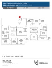 6850 N Durango Dr, Las Vegas, NV à louer Plan d’étage- Image 1 de 1