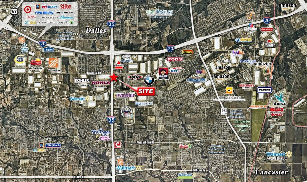 3430 N Interstate 35 E, Lancaster, TX à louer - Aérien - Image 3 de 3