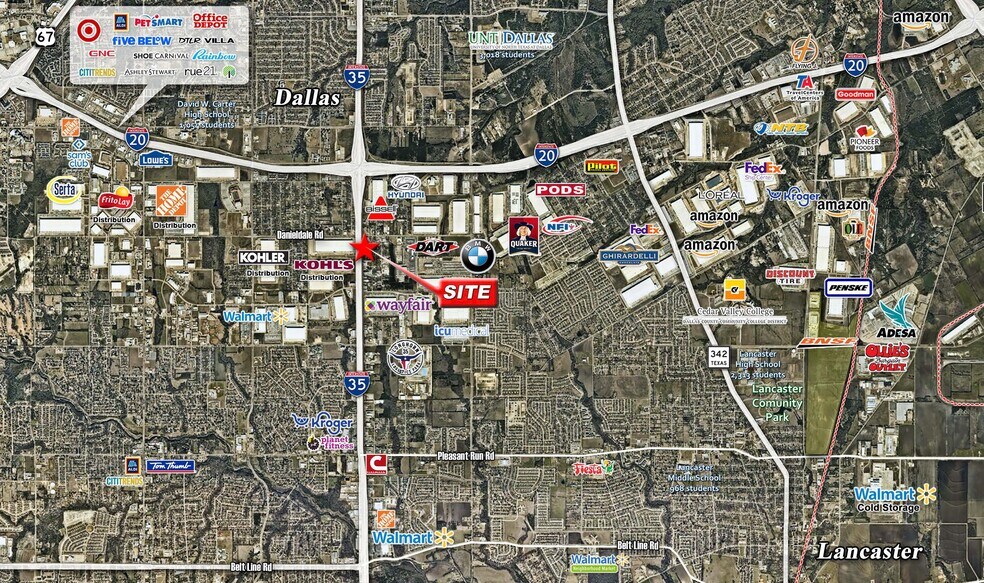 3430 N Interstate 35 E, Lancaster, TX à vendre - Aérien - Image 2 de 3