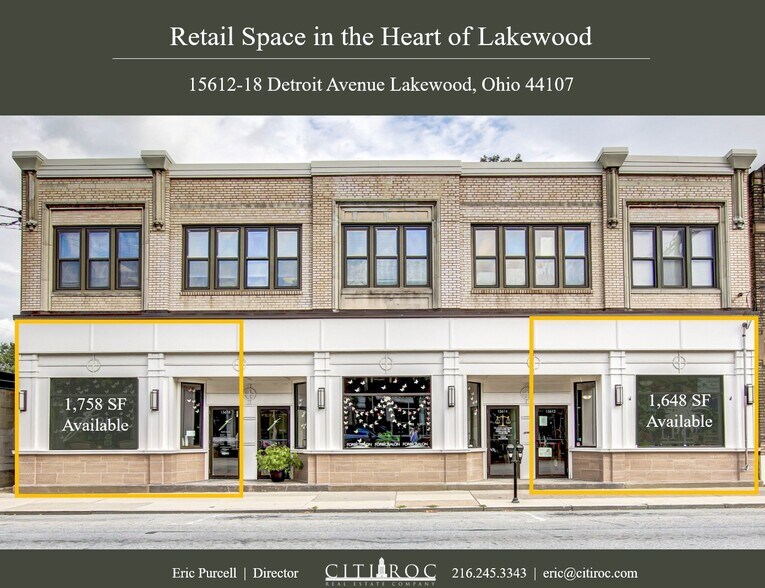 15612-15618 Detroit Ave, Lakewood, OH à louer - Photo du bâtiment - Image 1 de 4