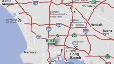 737 W Artesia Blvd, Compton, CA - AERIAL  map view