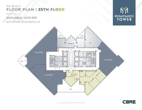 801 K St, Sacramento, CA à louer Plan d’étage- Image 1 de 1