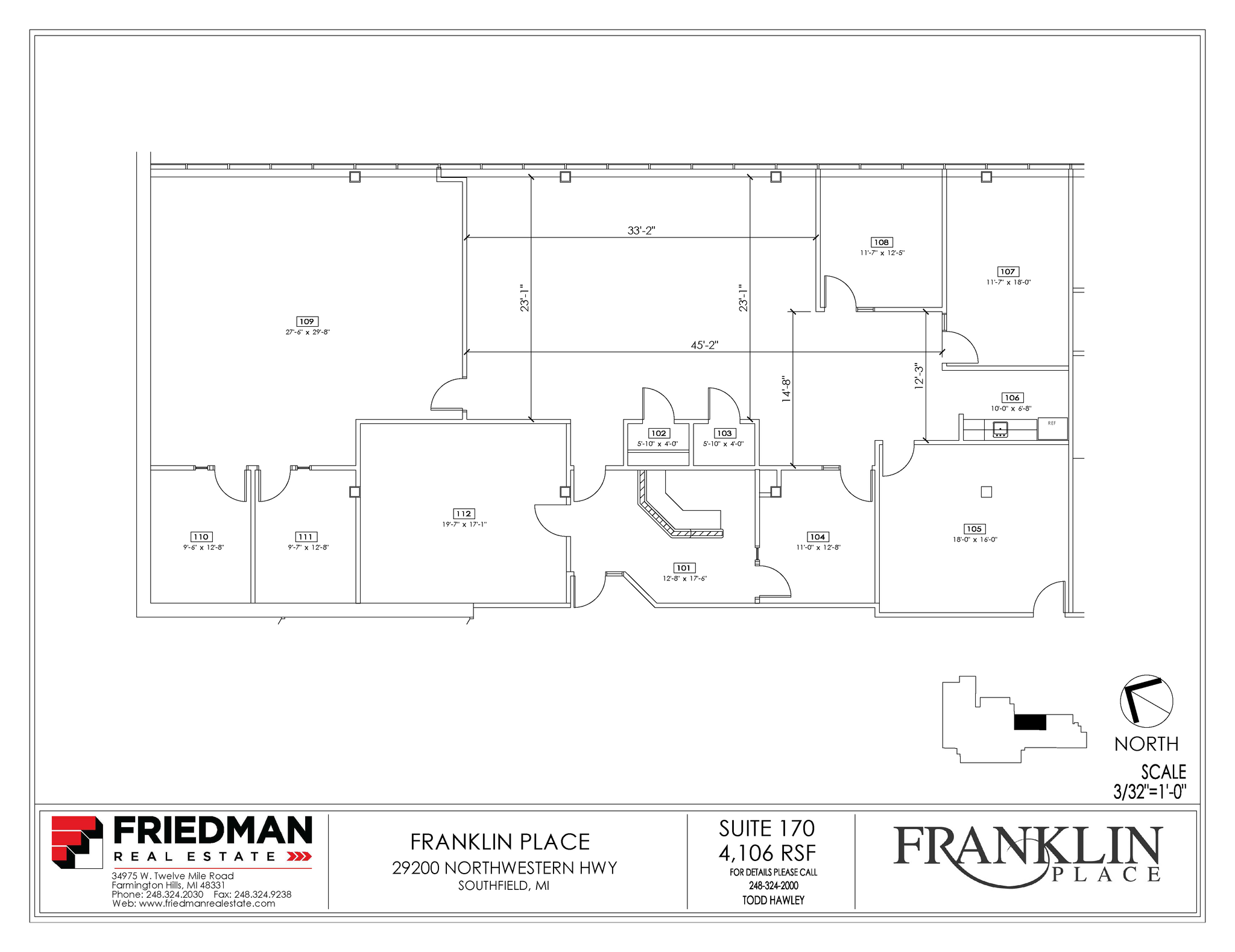 29200 Northwestern Hwy, Southfield, MI for lease Floor Plan- Image 1 of 1