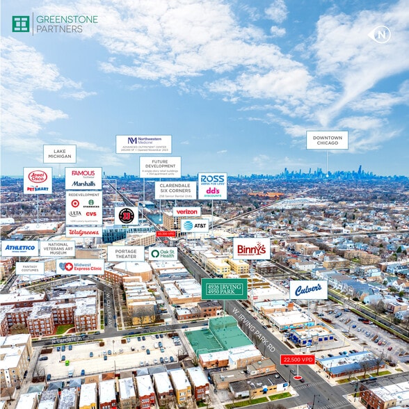 4936-4950 W Irving Park Rd, Chicago, IL à louer - Photo du bâtiment - Image 2 de 2