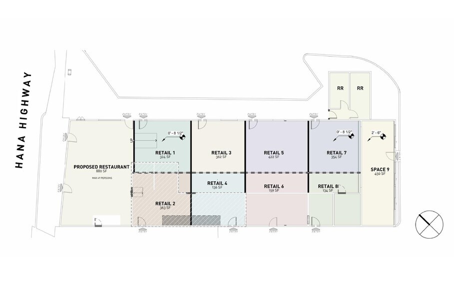 120-142 Hana Hwy, Paia, HI à louer - Plan de site - Image 3 de 5