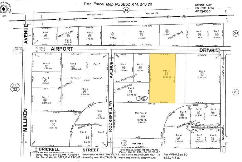 4502 Airport Dr, Ontario, CA à louer - Plan cadastral - Image 2 de 4