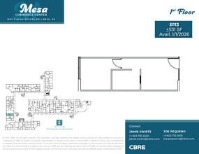 1930 S Alma School Rd, Mesa, AZ for lease Floor Plan- Image 1 of 2