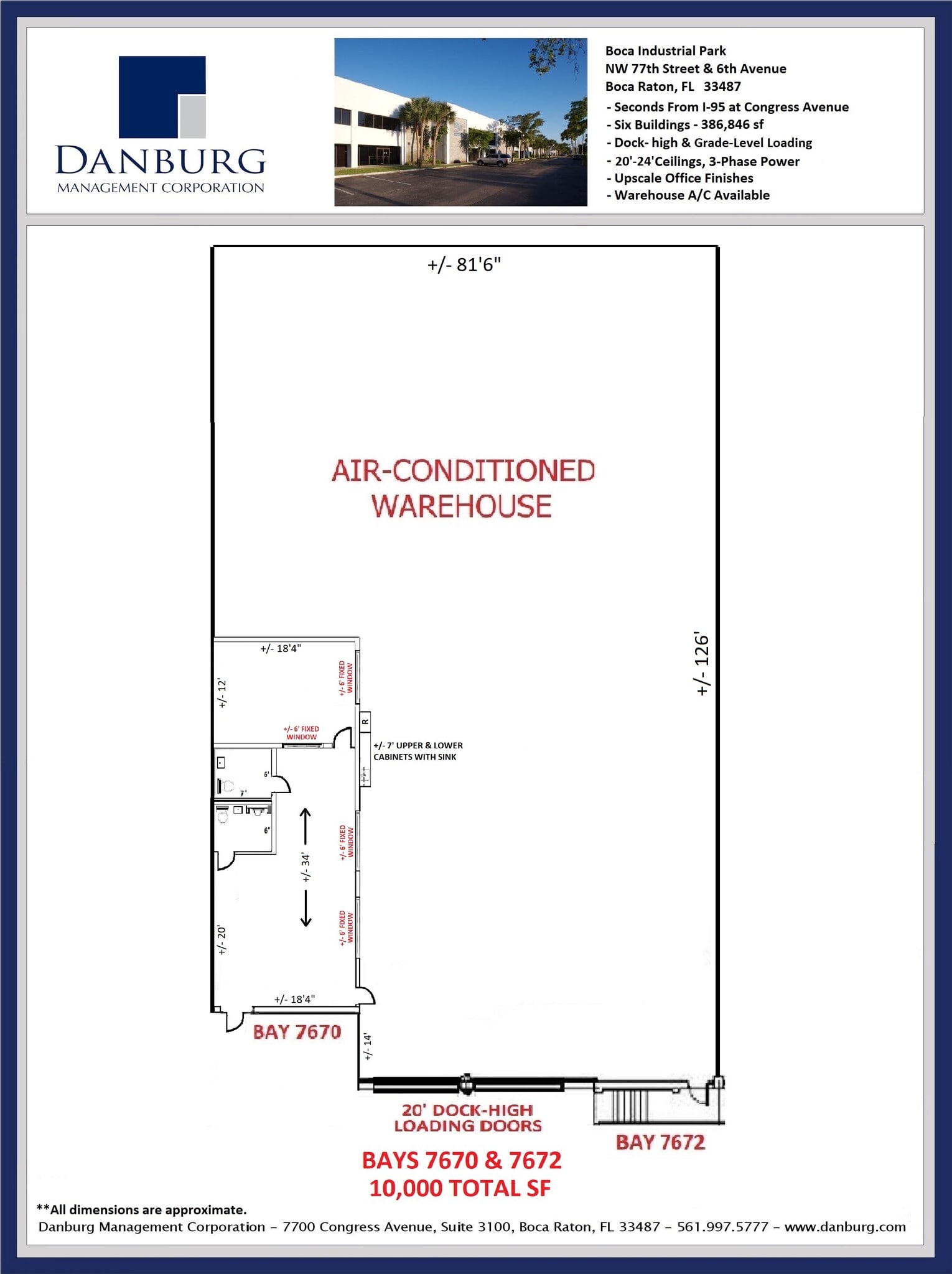 7640-7696 NW 6th Ave, Boca Raton, FL à louer Plan d’étage- Image 1 de 1