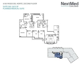 6183 Paseo del Norte, Carlsbad, CA for lease Floor Plan- Image 2 of 2