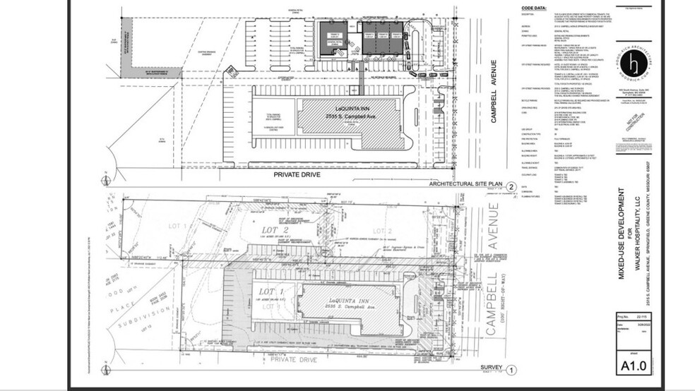 2515 S Campbell Ave, Springfield, MO for lease - Site Plan - Image 2 of 5