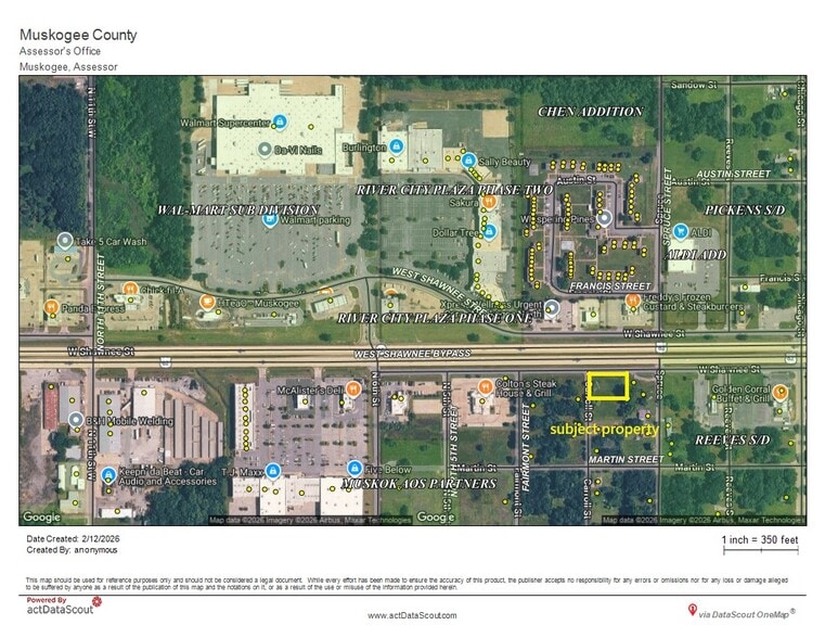 Carroll St & W Shawnee Ave, Muskogee, OK for sale - Building Photo - Image 2 of 2