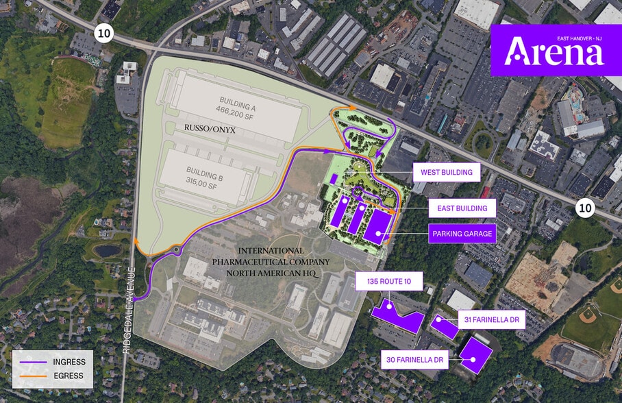 20 Arena Way, East Hanover, NJ for lease - Building Photo - Image 2 of 4