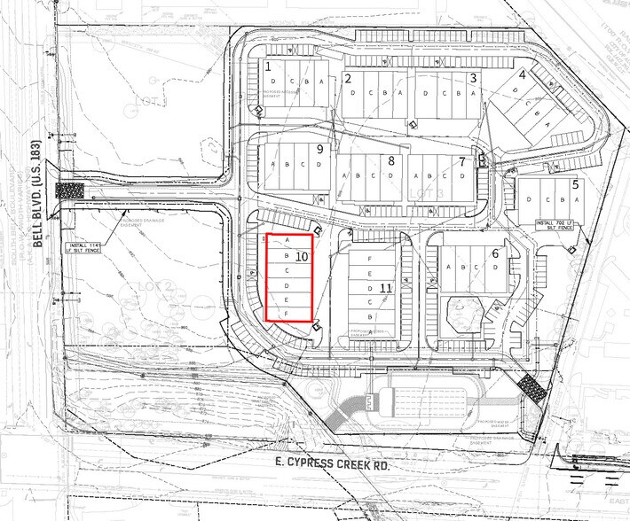 720 S Bell Blvd, Cedar Park, TX à louer - Plan de site - Image 2 de 7