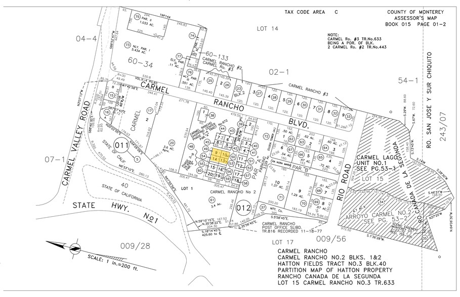 26350-26364 Carmel Rancho Ln, Carmel, CA for lease - Plat Map - Image 3 of 6