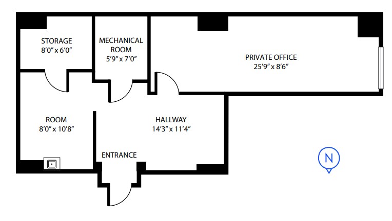 105 21st St, Saskatoon, SK for lease Floor Plan- Image 1 of 1