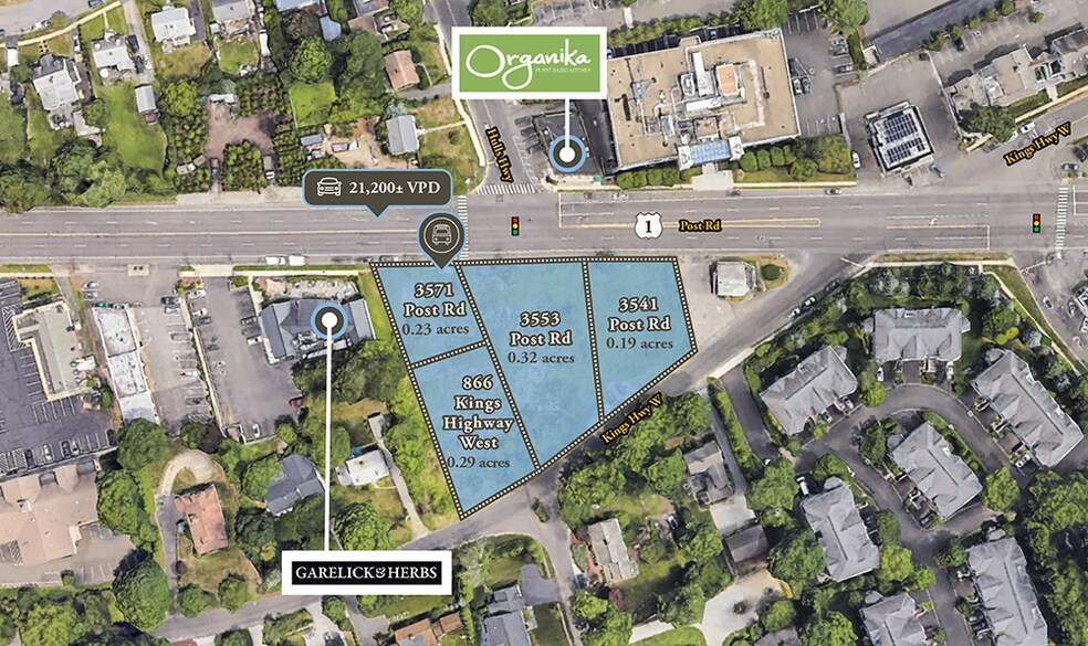 3541 Post Rd, Southport, CT à louer - Aérien - Image 3 de 3