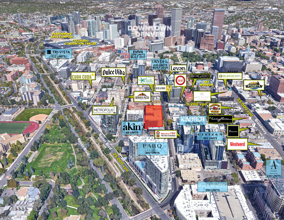 1025 Bannock St, Denver, CO à louer Photo du bâtiment- Image 1 de 3