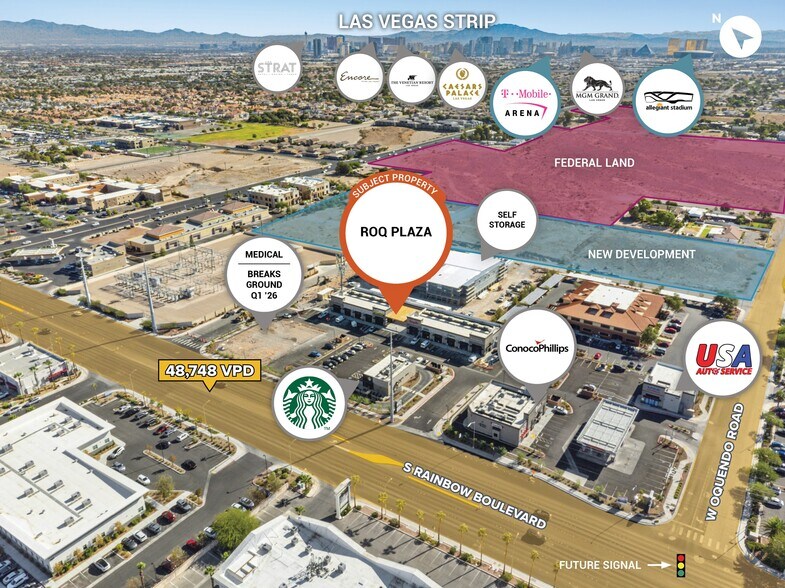 5840 S Rainbow Blvd, Las Vegas, NV à vendre - Aérien - Image 3 de 3