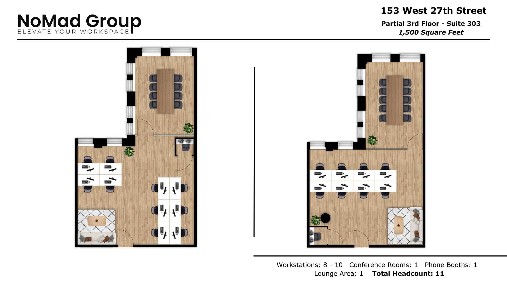 153 W 27th St, New York, NY à louer Plan d’étage- Image 1 de 4