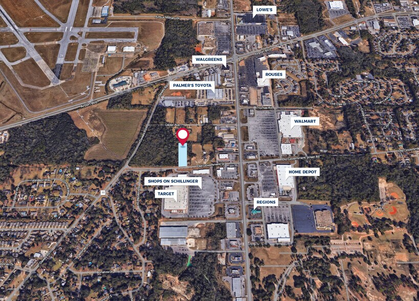 7930 Old Government Street Rd, Mobile, AL à vendre - Aérien - Image 2 de 2