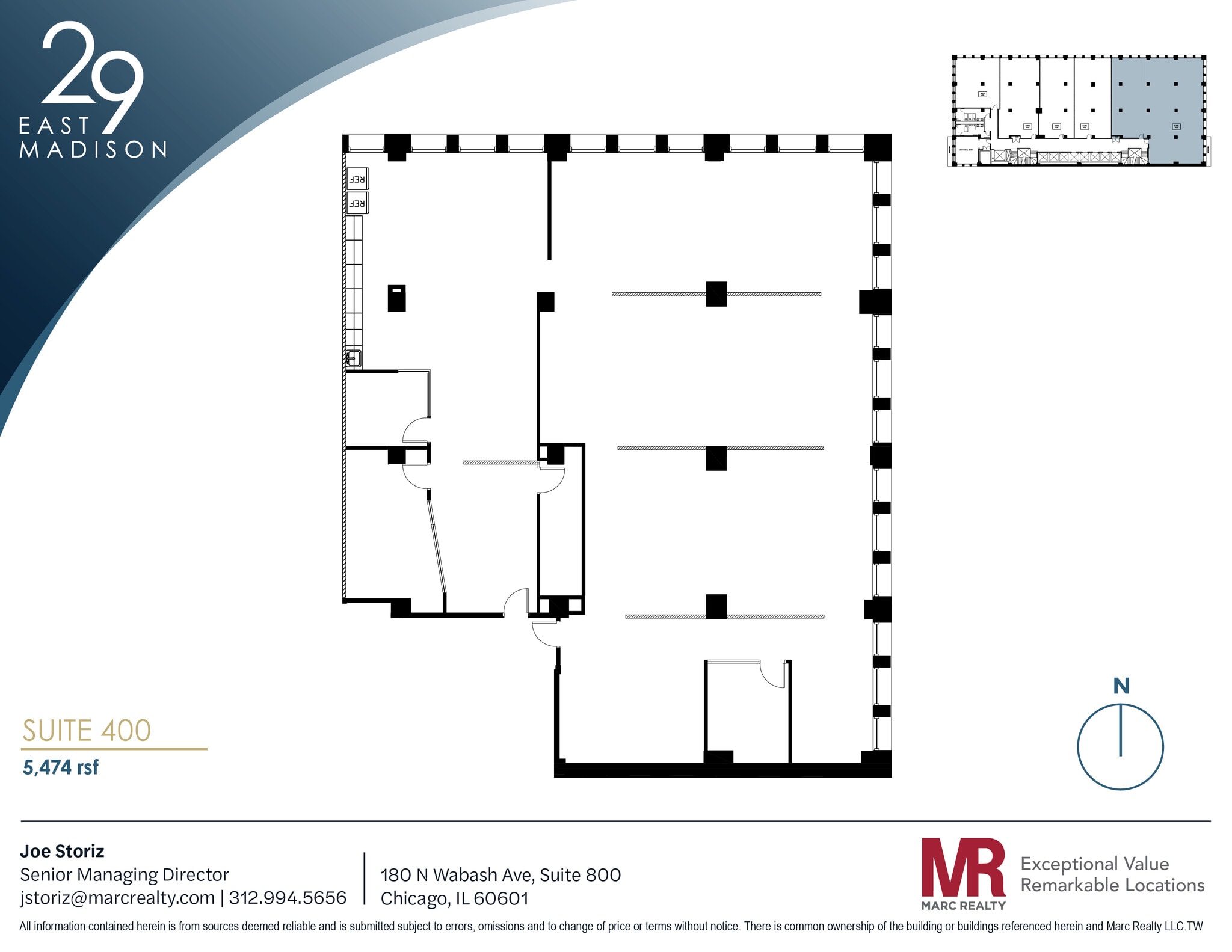 29 E Madison St, Chicago, IL for lease Floor Plan- Image 1 of 7