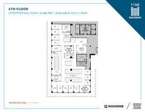 1150 18th St NW, Washington, DC à louer Plan d  tage- Image 2 de 2